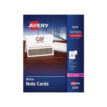 Avery Note Card - 4.25" x 5.50" - 60 / Box - White