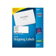 Avery Copier Mailing Label - Permanent Adhesive - 2" Width x 4.20" Length - Rectangle - White - 1000 / Box