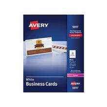 Avery Business Card - 2" x 3.50" - 2500 / Box - White