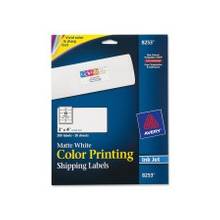 Avery Color Printing Labels - Permanent Adhesive - 2" Width x 4" Length - 10 / Sheet - Rectangle - Inkjet - White - 200 / Pack