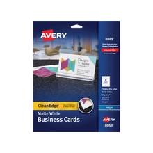 Avery Business Card - 2" x 3.50" - Matte - 160 / Pack - White