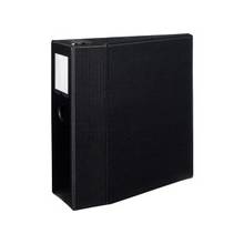 Avery Durable Slant Reference Binder With Label Holder - 5" Binder Capacity - Letter - 8 1/2" x 11" Sheet Size - 950 Sheet Capacity - 3 x D-Ring Fastener(s) - 4 Internal Pocket(s) - Vinyl - Black - Recycled - 1 Each