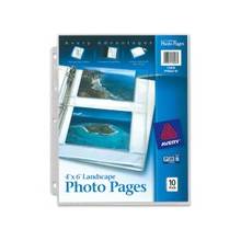Avery Horizontal Photo Pages - 3-ring Binding - 3-Hole Punched