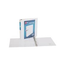 Avery Showcase Reference View Binder - 1 1/2" Binder Capacity - Letter - 8 1/2" x 11" Sheet Size - 275 Sheet Capacity - 3 x Round Ring Fastener(s) - 2 Inside Front & Back Pocket(s) - White - Recycled - 1 Each