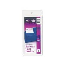 Avery Self-Adhesive Business Card Holder - Vinyl - 10 / Pack - Clear