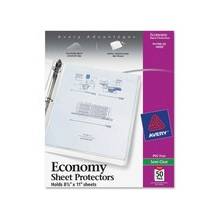 Avery Economy Weight Sheet Protector - For Letter 8.50" x 11" Sheet - Rectangular - Clear - Polypropylene