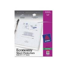 Avery Economy Weight Sheet Protector - For Letter 8.50" x 11" Sheet - Rectangular - Semi Clear - Polypropylene - 100 / Box