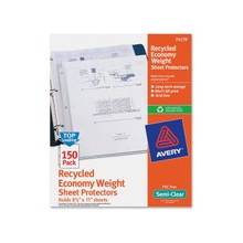 Avery Economy Weight Sheet Protector - For Letter 8.50" x 11" Sheet - Clear - Polypropylene - 150 / Box