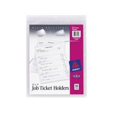 Avery Job Ticket Holder - 9" x 12" Sheet Size - Vinyl - Clear - 10 / Pack