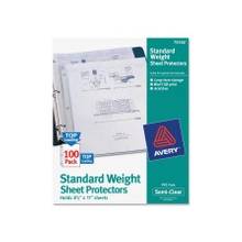 Avery Non-Stick Sheet Protector - For Letter 8.50" x 11" Sheet - Clear - Polypropylene - 100 / Box