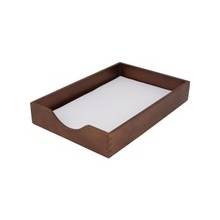 Carver Hedburg Genuine Walnut Desk Tray - Desktop - Walnut - Oak - 1Each