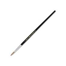 CLI Round Camel Hair Paint Brushes - 1 Brush(es) - No. 7 - Aluminum Ferrule - Wood Handle - Black