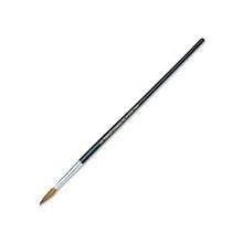 CLI Round Camel Hair Paint Brush - 1 Brush(es) - No. 8 - Aluminum Ferrule - Wood Handle - Black