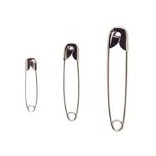 CLI Safety Pin - Assorted - 50 Pack - Nickel Plated, Steel