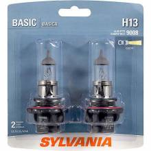 Sylvania Automotive 36036 Sylvania H13 Basic Halogen Headlight Bulb, 2 Pack