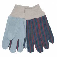 Memphis Glove 1040 Clute Pattern Leather Palm Glove Knit Wrist (1 PR)