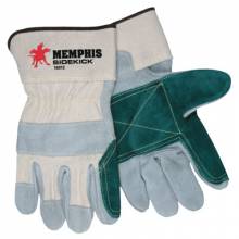 Memphis Glove 16012MN Sidekick Double Palm Whtfabric /Sewn W (12 PR)