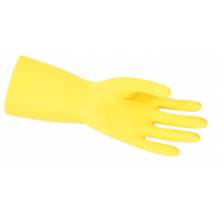 Memphis Glove 5290 Size 9-1/2 Yellow Flocklined Latex Glove .018 (1 PR)