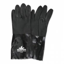 Memphis Glove 6300S Double-Dipped Pvc Blackgloves Rough Finis (1 PR)
