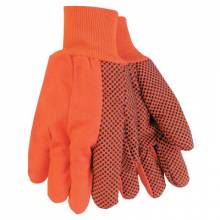 Memphis Glove 9018DO Orange Double Palm Dot K/W (1 PR)