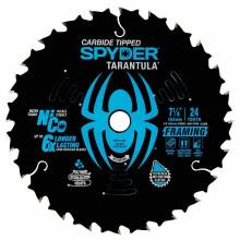Spyder 13001 Spyder Framing 7-1/4-in 24-Tooth Rough Finish Tungsten Carbide-tipped Steel Circular Saw Blade