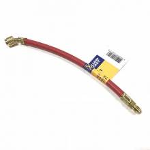 Yellow Jacket 14811 12 Red hose Single Test Gauge 1/4 Male flare x 45° quick coupler