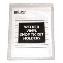 C-Line Products Inc. 80912 Shop Ticket Holders- Welded Vinyl 9 X 12- 50/Bx