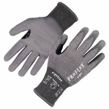 Ergodyne 18072 ProFlex 7071 PU Coated Cut-Resistant Gloves - ANSI A7, EN388: 4X42F, 18g S (Gray)