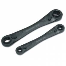 Crescent CX6DBS2 Ratcheting Wrench Set 2Pc 4In1 Sae Db