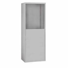 Mailboxes 19954ALM Salsbury Free-Standing Enclosure for #19158-16 and #19158-20 - Recessed Mounted Cell Phone Lockers - Aluminum