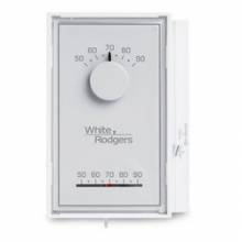 White Rodgers 1E50N-301 Single Stage Mechanical Thermostat w/ Temperature Locking Kit, Mercury Free (Heat Only)