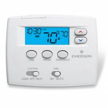5+1+1 Day Programmable Blue Thermostat, 1/1 Single Stage