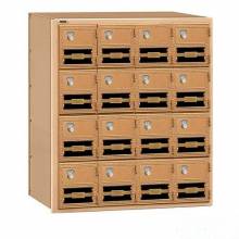 Mailboxes 2016RL-COMBO Salsbury Brass Mailbox - 16 Doors with Combination Locks - Rear Loading