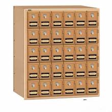 Mailboxes 2030RL-COMBO Salsbury Brass Mailbox - 30 Doors with Combination Locks - Rear Loading
