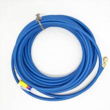 Yellow Jacket 21399 100", blue, HAV standard fitting, PLUS II 1/4" charging hose