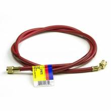Yellow Jacket 21672 72", red, HAV standard fitting, PLUS II 1/4" charging hose
