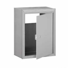 Mailboxes 2256ALM Salsbury Receptacle - Option for Mail Drop - Aluminum