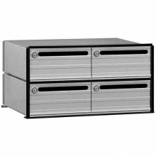 Mailboxes 2404 Salsbury Data Distribution System Aluminum Box - 4 Doors