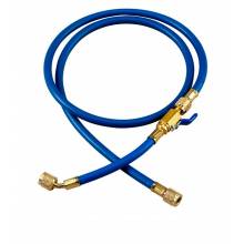 Yellow Jacket 25296 96", Blue, PLUS II 1/4" hose with FlexFlow valve