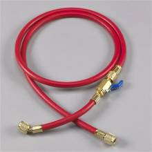 Yellow Jacket 25725 25", Red, PLUS II 1/4" hose with FlexFlow valve