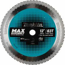 Makita E-12033 12" 63T Carbide‑Tipped Max Efficiency Saw Blade, Metal/General Purpose