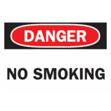 Brady 47171 No Smoking Sign  B-120 7In H X 10In W