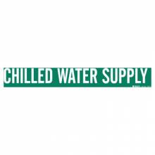 Brady 7047-1 Self-Sticking Pipe Marker  Chilled Water Supply