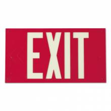 Brady 90885 Red Photolum Exit Sign Wall Mounted