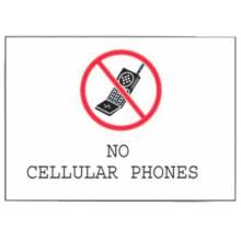 Brady 95503 No Cellular Sign  B-401 10In H X 14In W
