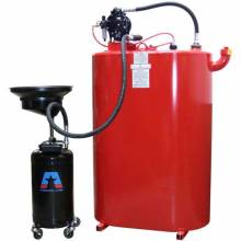 American Lube 275VDW-RWOA 275-Gallon Double-Wall Vertical Obround Tank Package for Waste Oil