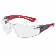BOLLE SAFETY 286-41080 RUSH + CLEAR PC ASAF - PLATINUM/BLACK & RED(10 PR/1 BX)