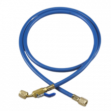 Yellow Jacket 29399 100", Blue, compact ball valve, PLUS II 1/4" hose