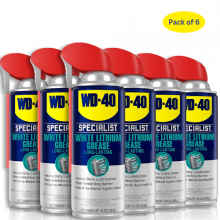 WD-40 30061 (300615) Specialist White Lithium Grease 10oz 6Ct O/S Carb2
