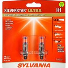 Sylvania Automotive 31358 Sylvania H1 Silverstar Ultra Halogen Headlight Bulb, 2 Pack